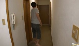 Savory oriental gal Kotone Amamiya surrenders to this lover easily