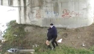 Wonderful babe is spreading her legs wide and getting fucked very hard