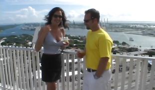 Prurient latina Linda with great tits gladly lets her dude grope her