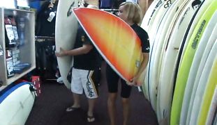 Magnificent blonde sweetheart Roxi is riding a massive phallus like a real pro