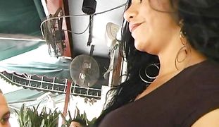 Romantic latin Xiomara Rodriguez got stuffed from the back and enjoyed it a lot